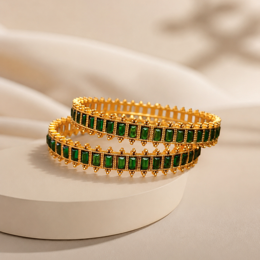 Emerald Stone Bangle